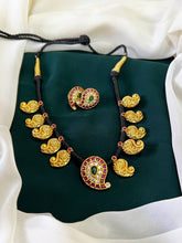 Black Dori in Mango Pendent in Jadau Kundan Necklace -BD004